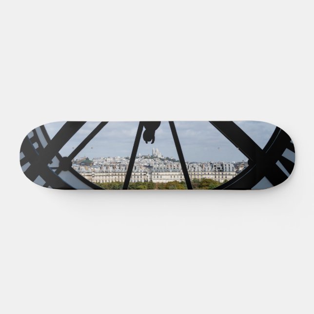 Giant glass clock at the Musée d'Orsay - Paris Skateboard (Horz)