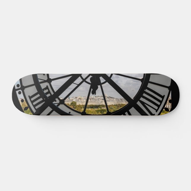 Giant glass clock at the Musée d'Orsay - Paris Skateboard (Horz)