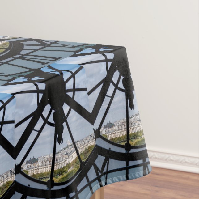 Giant glass clock at the Musée d'Orsay - Paris Tablecloth (In Situ)