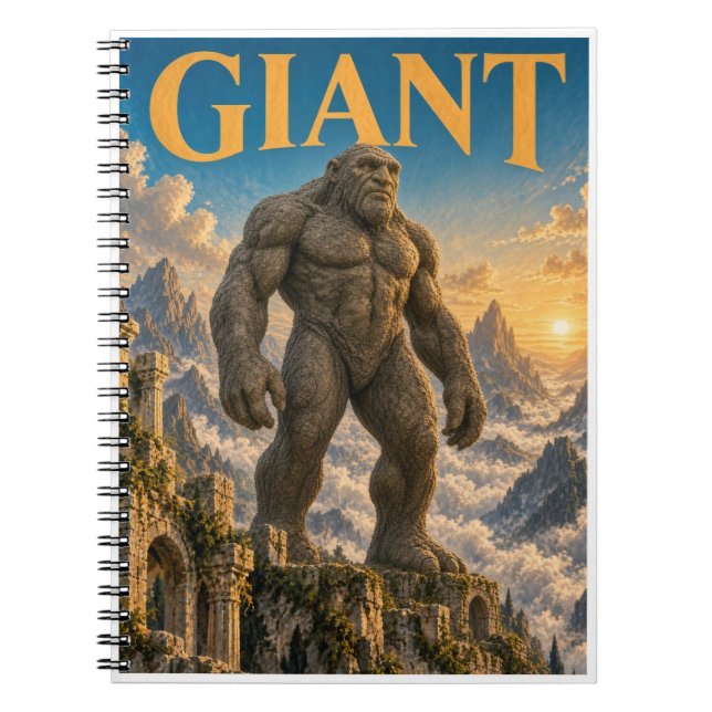 Giant, Gothic Fantasy Monster Notebook (Front)