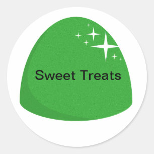 Giant Green Gumdrop Sticker Candy  Party Sticker