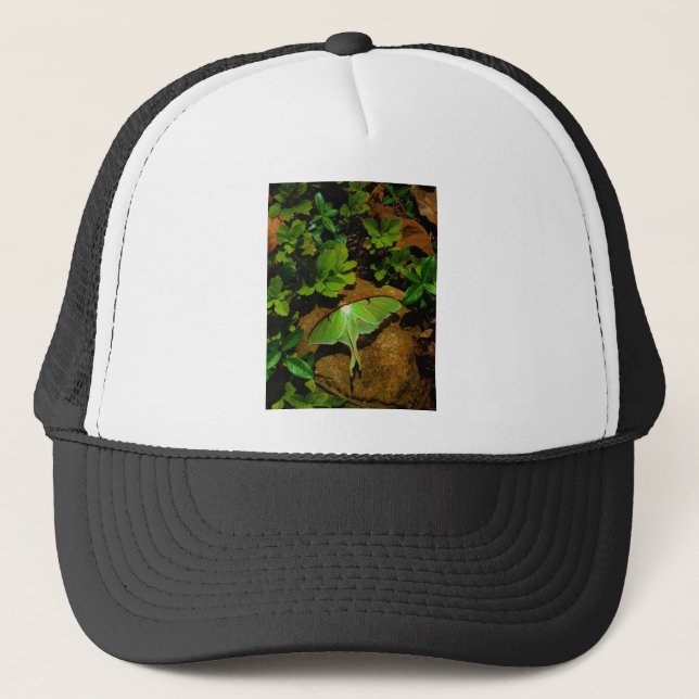 Giant Green Luna moth Trucker Hat (Front)
