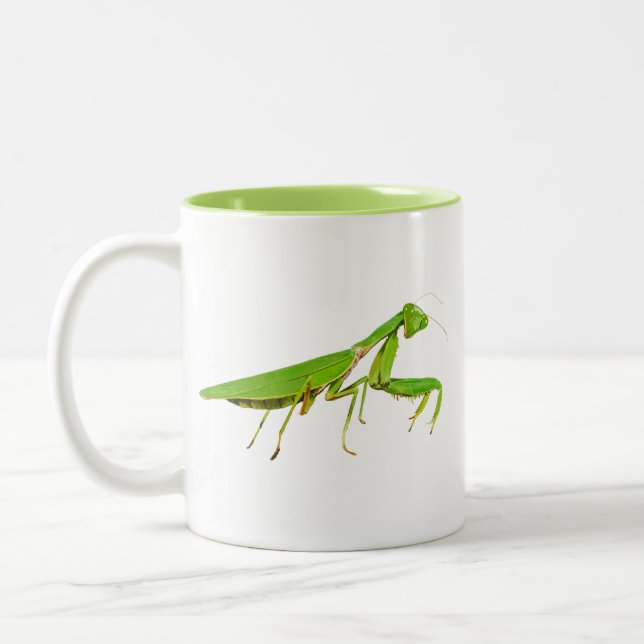 Giant Green Praying Mantis Mug (Left)