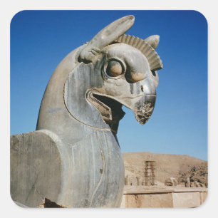 Giant griffin, Persian, c.516-465 BC Square Sticker