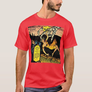 Giant Halloween Skeleton Pin Up Horror Movie Sey P T-Shirt