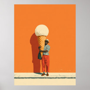 Giant Ice Cream Delight Poster