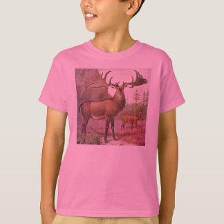 Giant Irish Deer Prehistoric Animals Antique Print T-Shirt