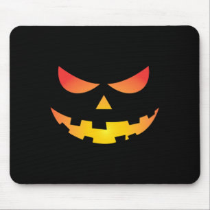 Giant Jack O' Lantern Face Halloween Pumpkin Fun  Mouse Mat