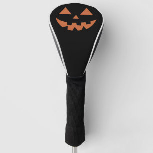 Giant Jack O' Lantern Face Halloween Pumpkin  Golf Head Cover
