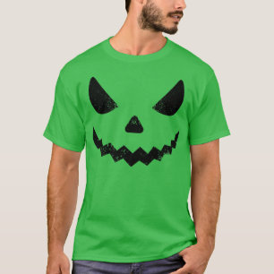 Giant Jack O Lantern Face  Scary Halloween Pumpkin T-Shirt