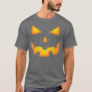 Giant Jack O' Lantern Face Scary Pumpkin Hallowee T-Shirt