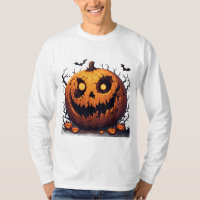 Giant Jack O Lantern With Sinister Halloween Grin 