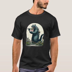 Giant Kaiju Cat Monster Catzilla Ramen Soup Funny  T-Shirt