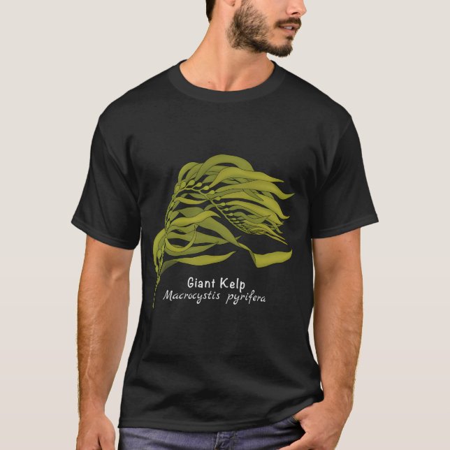 Giant Kelp - Macrocystis Pyrifera (With Name)  T-Shirt (Front)