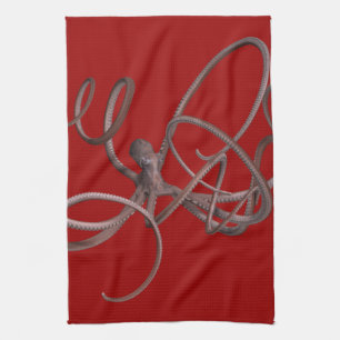 Giant Kraken Tea Towel