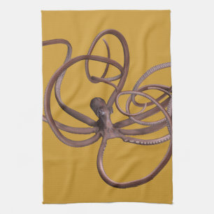 Giant Kraken Tea Towel
