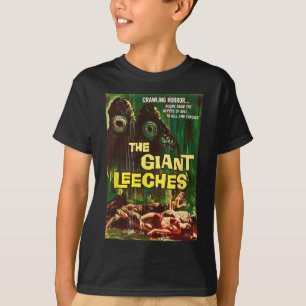 Giant Leeches Clic Halloween Monster Poster Horror T-Shirt