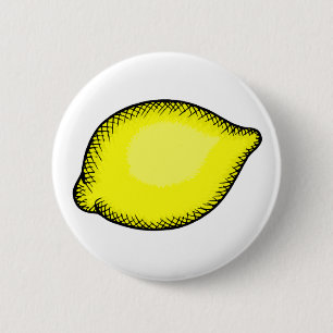 Giant Lemon 6 Cm Round Badge