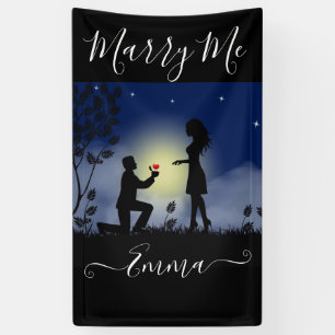 giant marry me personalised proposal banner