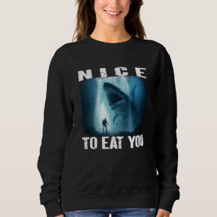 Giant Megalodon Shark  1 Sweatshirt