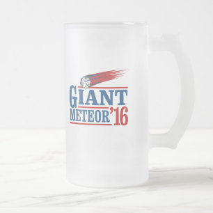 Giant Meteor 2016 Frosted Glass Beer Mug
