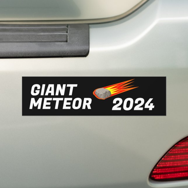 GIANT METEOR 2024 BUMPER STICKER (On Car)