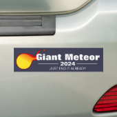 Giant Meteor 2024 Bumper Sticker (On Car)