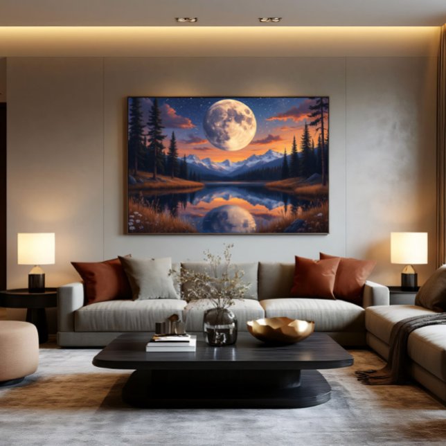 Giant Moon: Night Reflections Poster (Creator Uploaded)