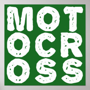 Giant Motocross Logo Dirt Bike Poster Sign