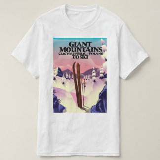 Giant Mountains Poland travel poster. T-Shirt