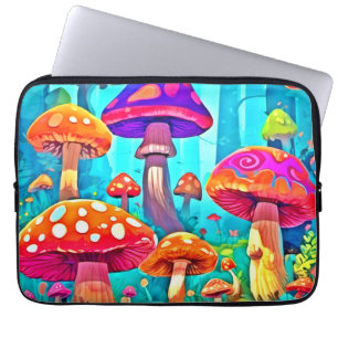 Giant Mushroom Cartoon Art Laptop Sleeve