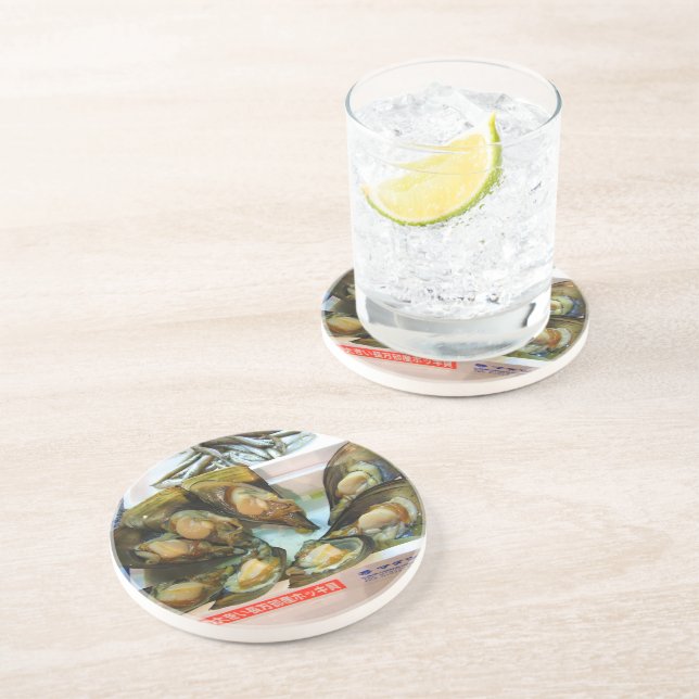 Giant Mussels Tsukiji Fish Market, Tokyo, Japan Coaster (Side)