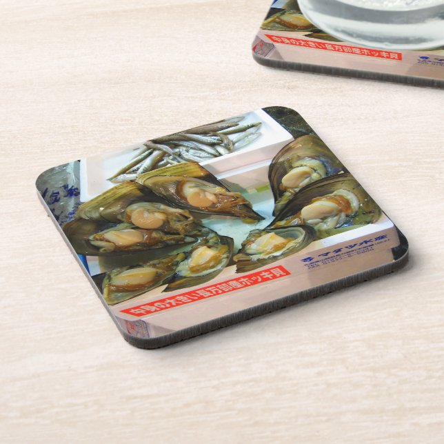 Giant Mussels Tsukiji Fish Market, Tokyo, Japan Coaster (Left Side)