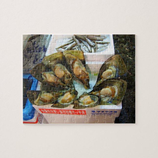 Giant Mussels Tsukiji Fish Market, Tokyo, Japan Jigsaw Puzzle (Horizontal)