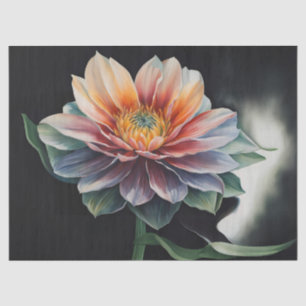 Giant Muted Colour Flower Decoupage Tissue Paper