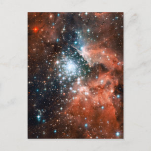 Giant Nebula Star Cluster Space Postcard