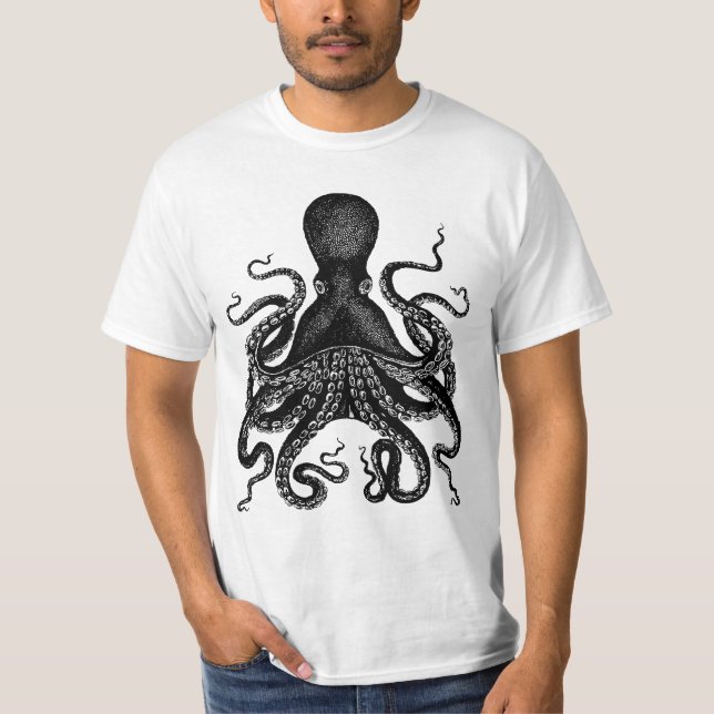 Giant Octopus - 20,000 Leagues Kraken Tshirts (Front)