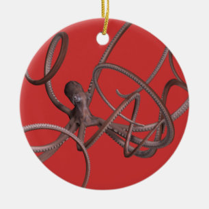 Giant Octopus Ceramic Tree Decoration