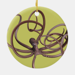 Giant Octopus Ceramic Tree Decoration