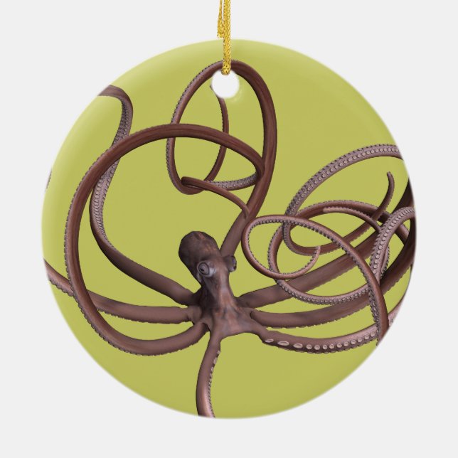 Giant Octopus Ceramic Tree Decoration (Back)