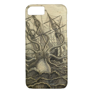 Giant Octopus Vintage 1801 Etching Case-Mate iPhone Case