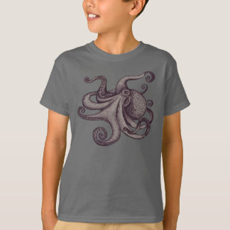 Giant Pacific Octopus Ink Sketch T-Shirt