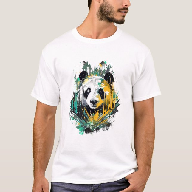 Giant Panda Animal World Wildlife Beauty Discovery T-Shirt (Front)