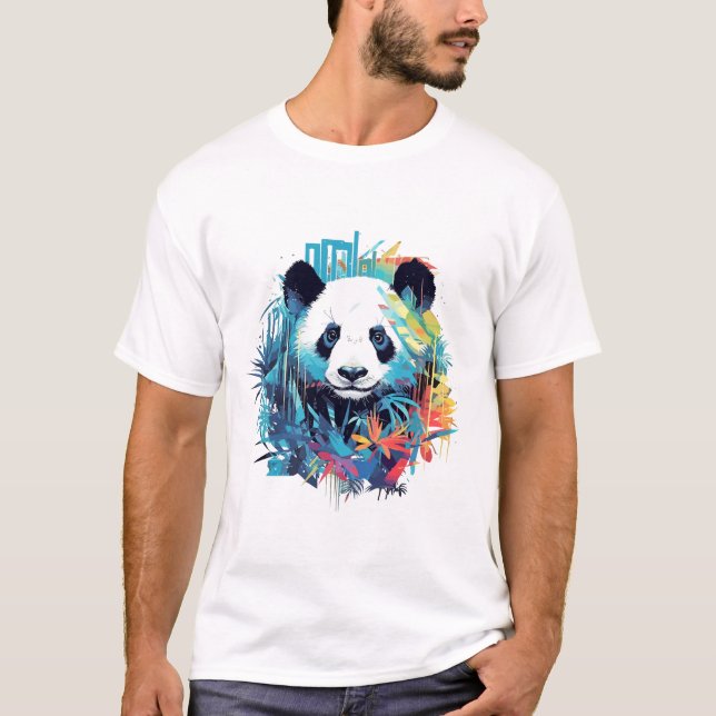 Giant Panda Animal World Wildlife Beauty Discovery T-Shirt (Front)