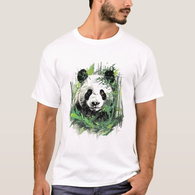 Giant Panda Animal World Wildlife Beauty Discovery T-Shirt (Front)