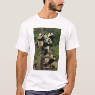Giant panda babies Ailuropoda melanoleuca) T-Shirt