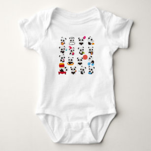 Giant panda Bear Cuteness Baby Bodysuit