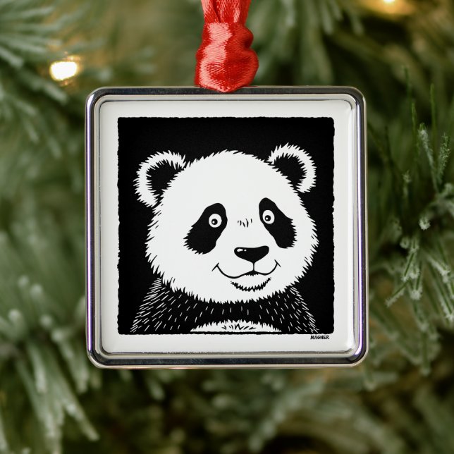 Giant Panda Bear Metal Tree Decoration (Tree)