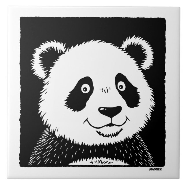 Giant Panda Bear Tile (Front)