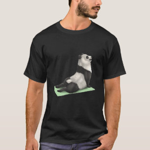 Giant Panda Bear Yoga Pose Meditation Zen Workout T-Shirt